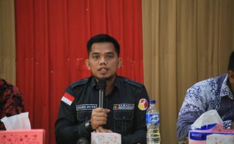 Anggota Bawaslu Kabupaten Labuhanbatu Khairul Nai Hasibuan ST.C.Med Koordinator Divisi Pencegahan, Partisipasi Masyarakat dan Hubungan Masyarakat.