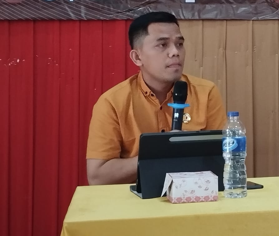 Anggota Bawaslu Kabupaten Labuhanbatu Khairul Nai Hasibuan ST.C.Med selaku Koordinator Divisi Pencegahan, Partisipasi Masyarakat dan Hubungan Masyarakat